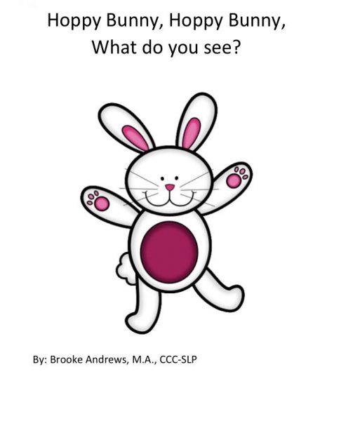 bunny books for preschool speech therapy