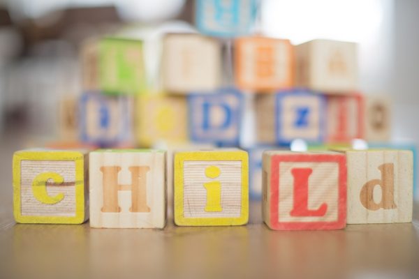preschool blocks spelling child